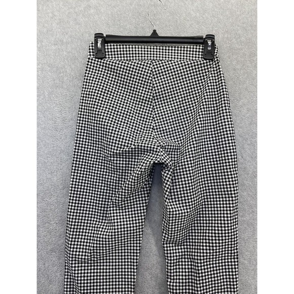 Cotton On Women's Sammi Capri Pants Size 2 Gingham Black White Veronica Check - Picture 6 of 12